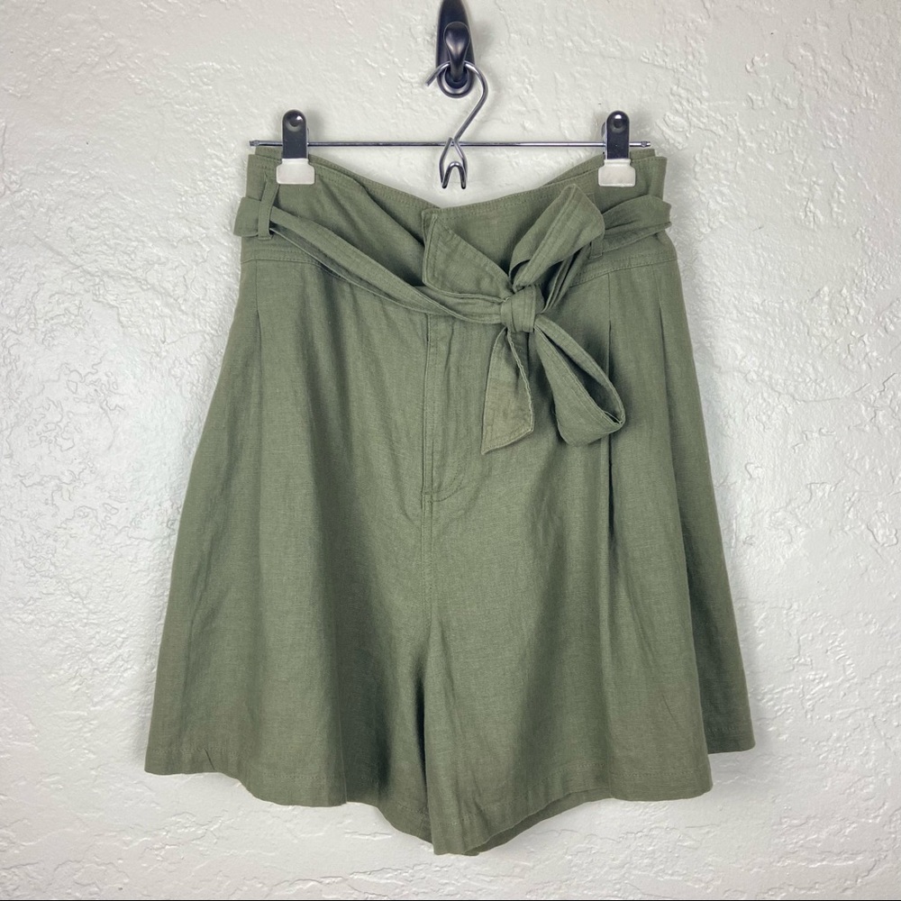 B.P. Paperback Army Linen Blend Shorts Size 4X